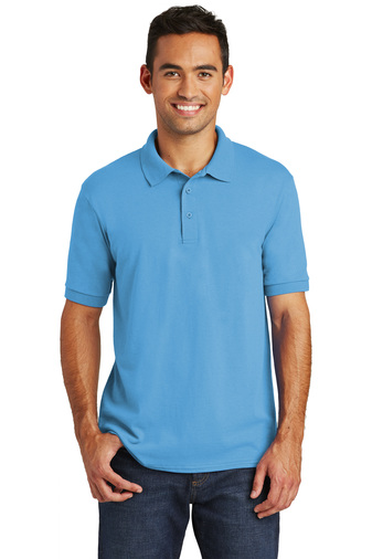 Port & Company® Adult Unisex Core Blend 5.5-ounce, 50/50 cotton/poly Jersey Knit Stain Release Polo Shirt
